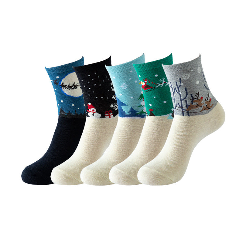 Womens Cat Socks Cute Gifts Animal Soft Breathable Thin Cotton Casual Crew Socks 5 Pairs