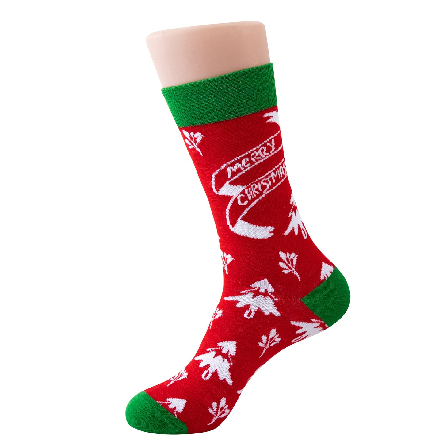 Women Christmas Socks Funny Crew Sock for Female Colorful Novelty Patterned Xmas Socks 5 Pack US 6-11