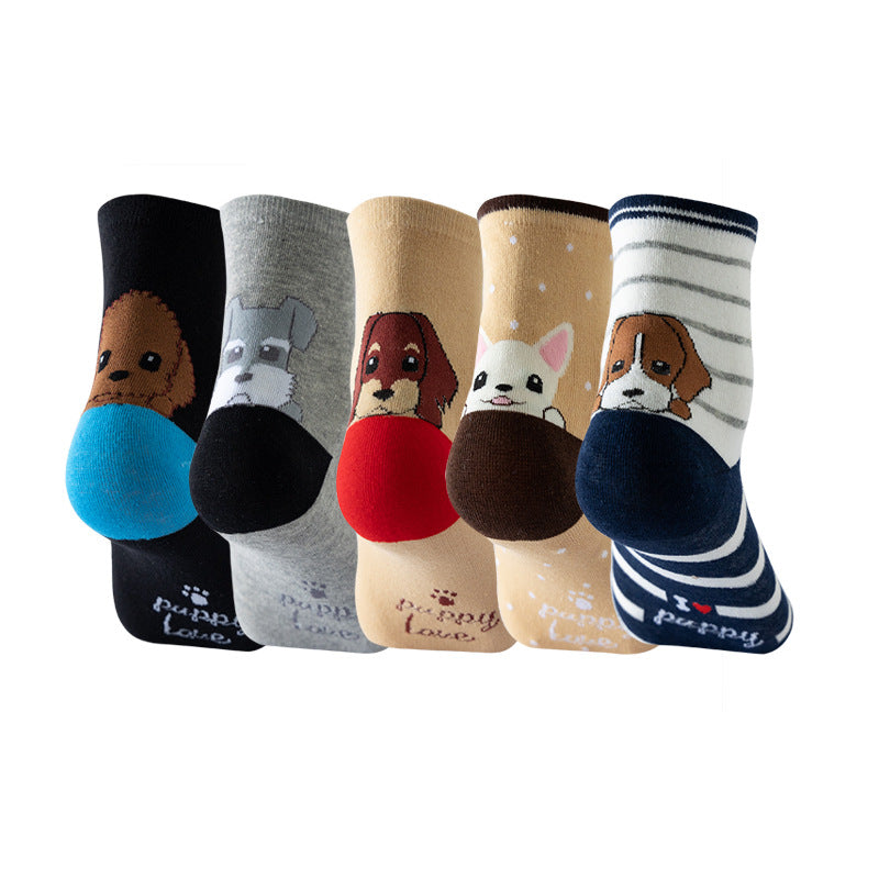 Womens Cat Socks Cute Gifts Animal Soft Breathable Thin Cotton Casual Crew Socks 5 Pairs